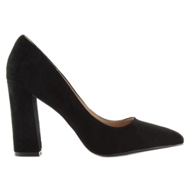 Escarpins sur le poteau noir R123P Noir le noir 2