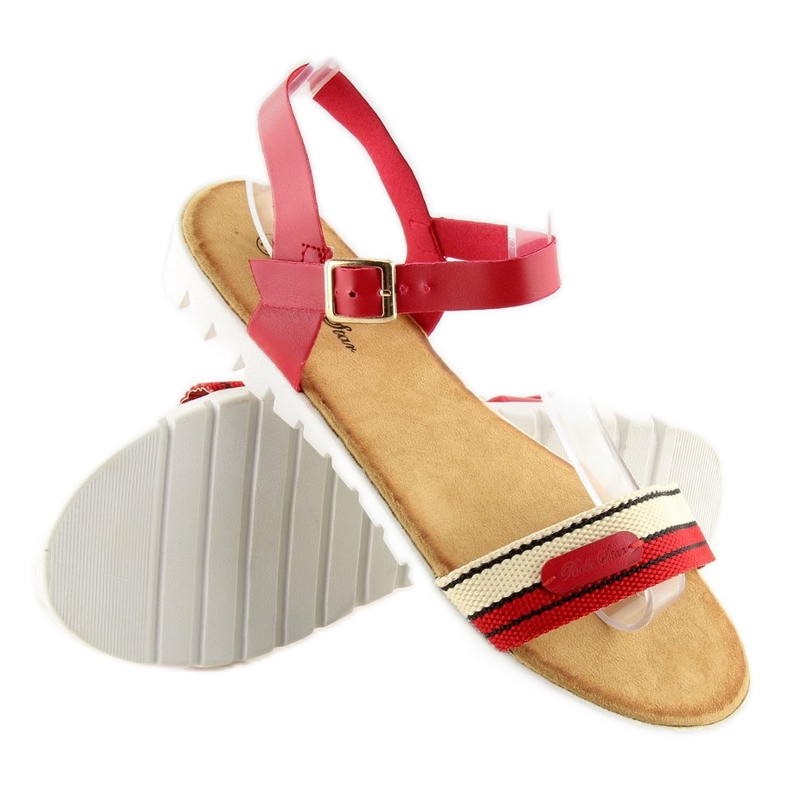 Sandales femme rouge S25 rouge 2 Sandales femme rouge S25 rouge 2