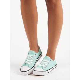Baskets menthe vert 4