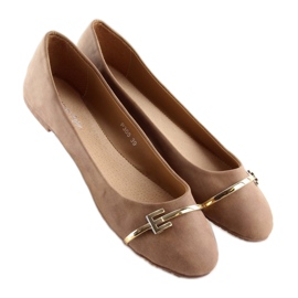Ballerines femme marron P305 kaki brun 1