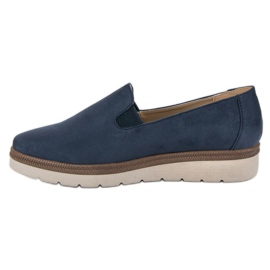 Chaussures vinceza à enfiler en daim bleu 5