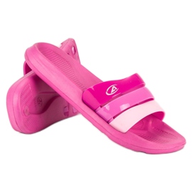American Club Pantoufles de piscine américaines rose 1