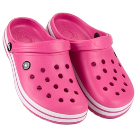 American Club Chaussons de jardin roses 2