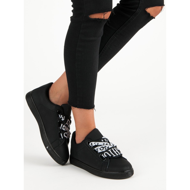 Baskets mode noires le noir 1