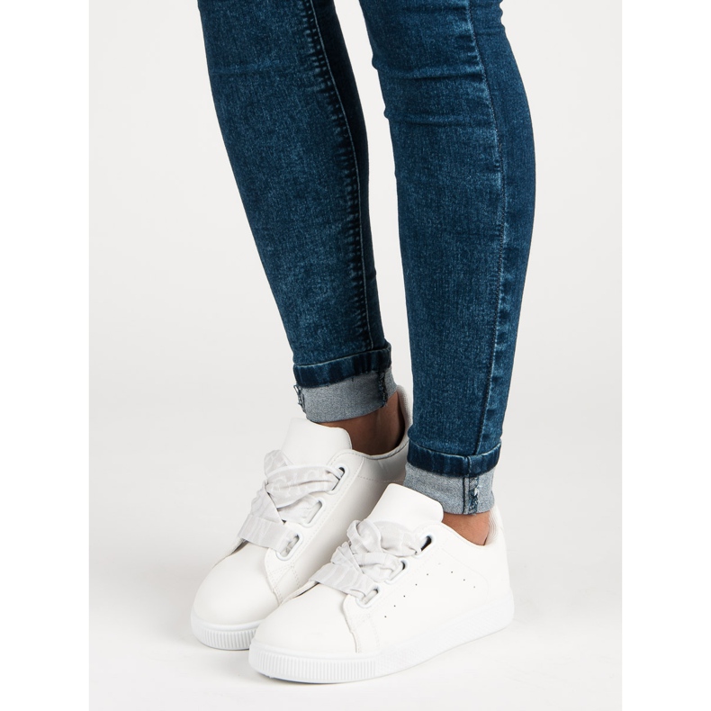 Baskets mode blanches 2