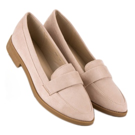 Small Swan Mocassins en daim brun 3