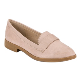Small Swan Mocassins en daim brun 4