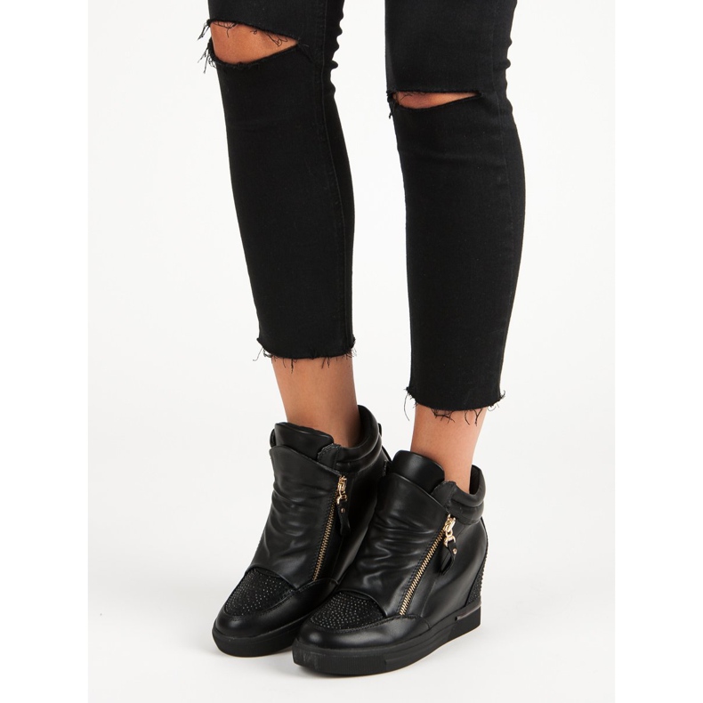 Baskets élégantes, baskets le noir 2