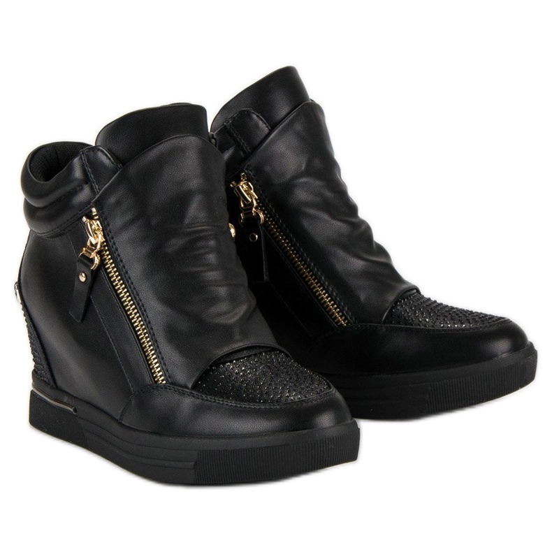 Baskets élégantes, baskets le noir 1