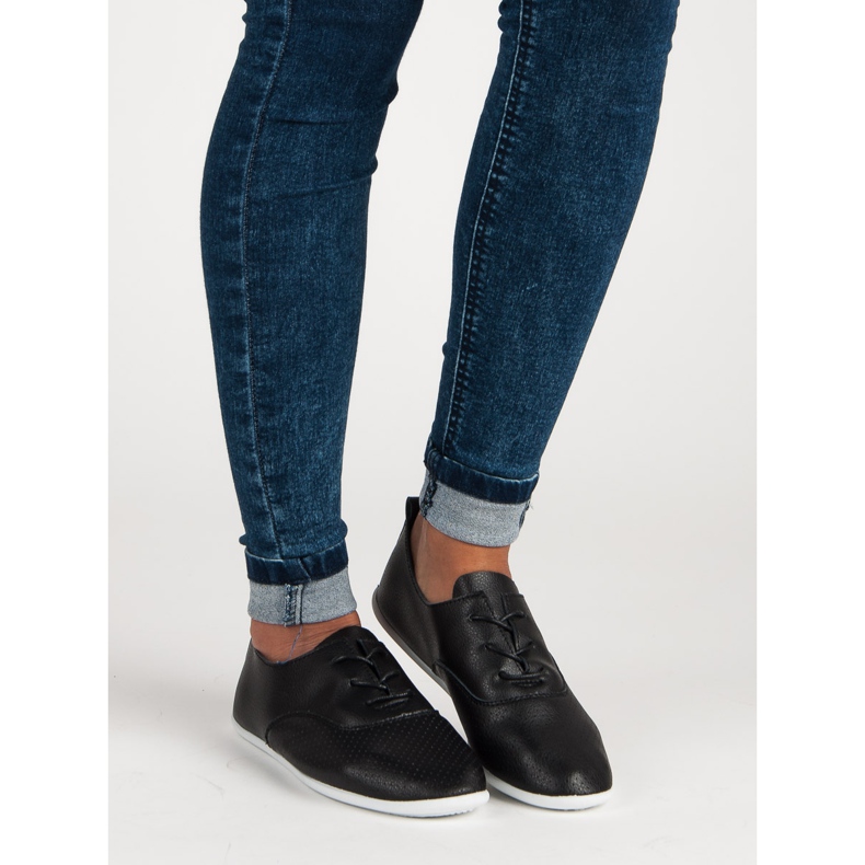 Baskets noires à lacets le noir 1