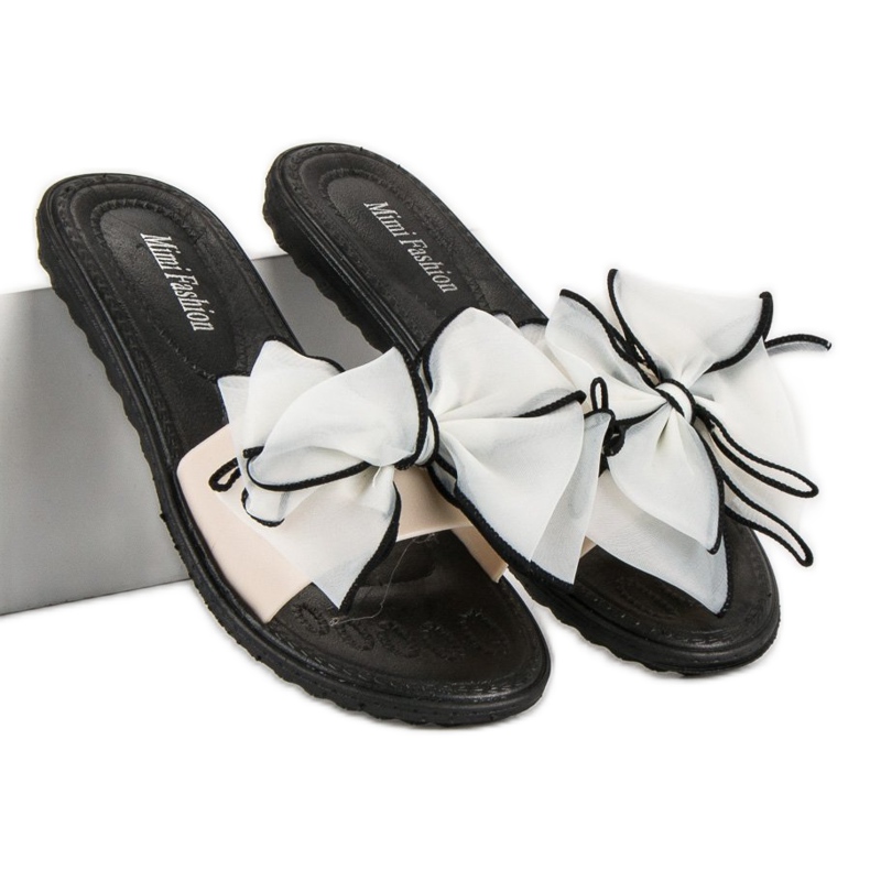 Chaussons à nœud brun 1