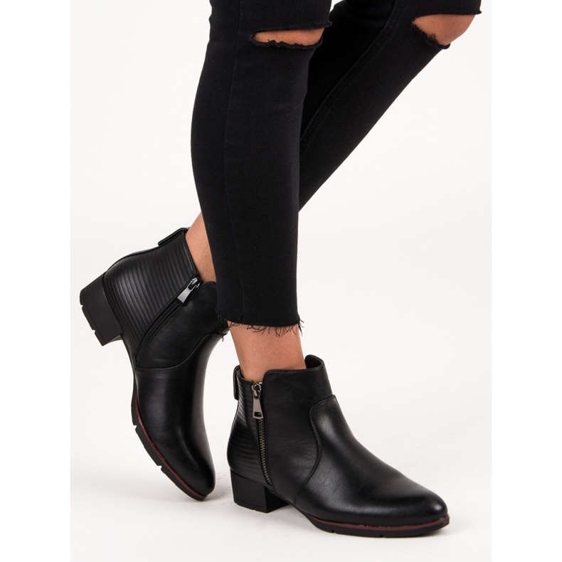 Sea Elves Bottes noires pour femmes 1