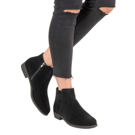 Bottes en daim classiques le noir 2