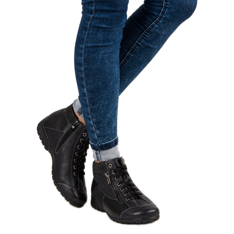 Bottes sportives pour femmes noir 2