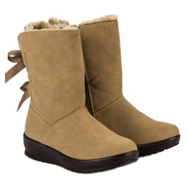Bottes de neige chaudes avec une fermeture éclair vert 6