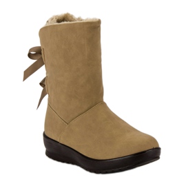 Bottes de neige chaudes avec une fermeture éclair vert 3