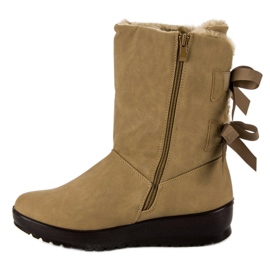 Bottes de neige chaudes avec une fermeture éclair vert 4