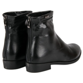 Bottines noires à fermeture éclair le noir 2