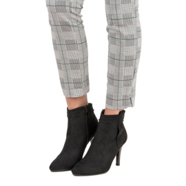 Bottes à talons hauts classiques noir 2