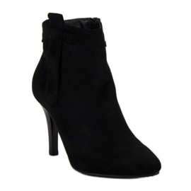 Bottes à talons hauts classiques le noir 4