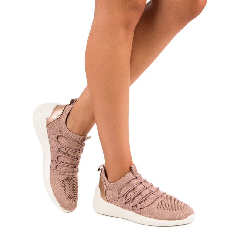 Kylie Chaussures de sport à enfiler en textile rose 2 Kylie Chaussures de sport à enfiler en textile rose 2