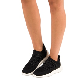 Kylie Chaussures de sport à enfiler en textile le noir 6