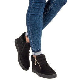 Sport Baskets noires au-dessus de la cheville le noir 2