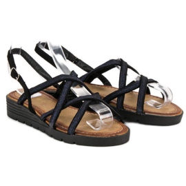 Comer Sandales confortables pour femmes le noir 2
