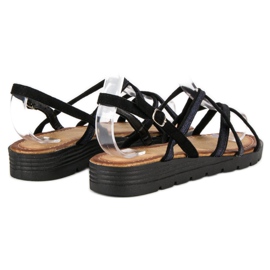 Comer Sandales confortables pour femmes le noir 1
