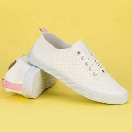 Kylie Baskets ajourées nouées blanche 6