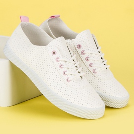 Kylie Baskets ajourées nouées blanche 3