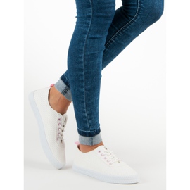 Kylie Baskets ajourées nouées blanche 2