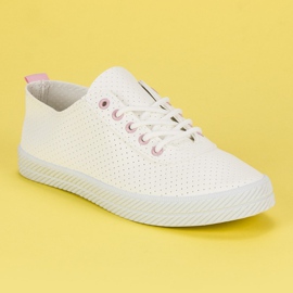 Kylie Baskets ajourées nouées blanche 4