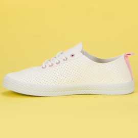 Kylie Baskets ajourées nouées blanche 5