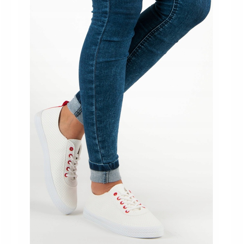 Kylie Baskets ajourées nouées blanche 2