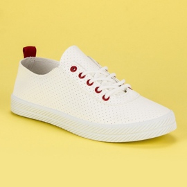 Kylie Baskets ajourées nouées blanche 3