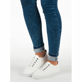 Kylie Baskets ajourées nouées blanc 1