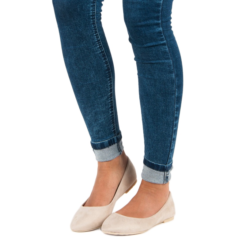 Seastar Ballerines en daim beige 1