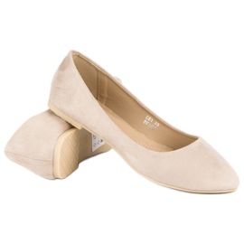 Seastar Ballerines en daim beige 6