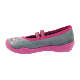Befado chaussures pour enfants ballerines chaussons 116x238 gris rose 2 Befado chaussures pour enfants ballerines chaussons 116x238 gris rose 2
