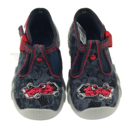 Befado chaussures pour enfants 110p324 pantoufles noir gris rouge 3