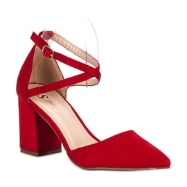 Seastar Escarpins avec une ceinture rouge 1