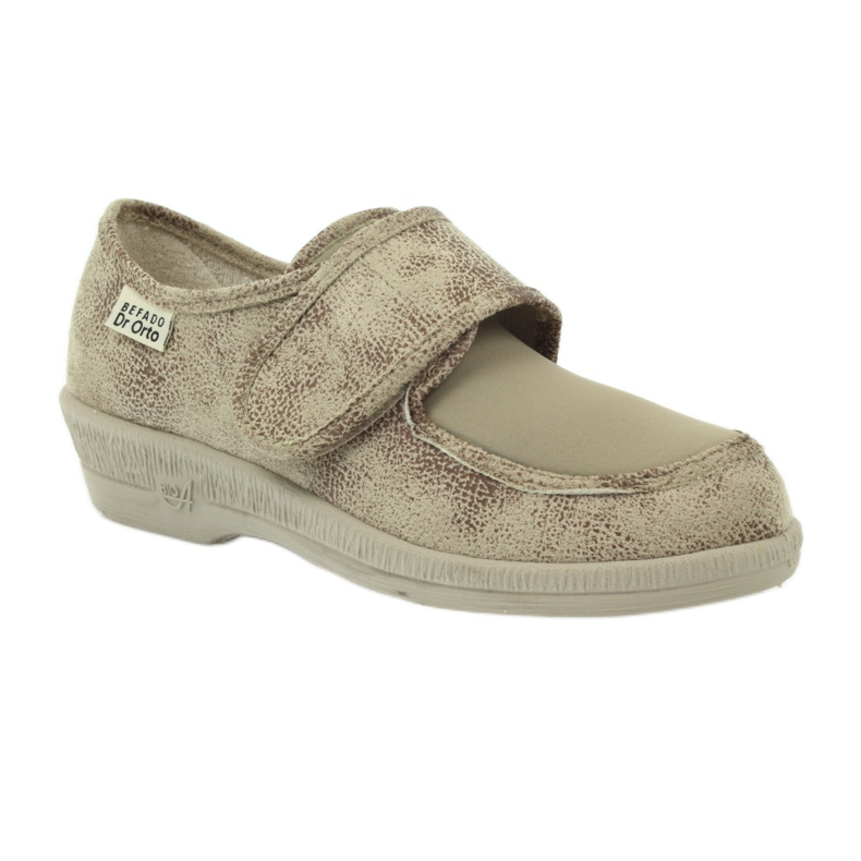 Chaussures basses de santé pour femmes Befado 984D013 beige 1
