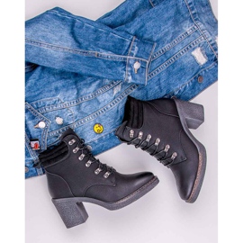 Seastar Bottines à lacets à talon le noir 9