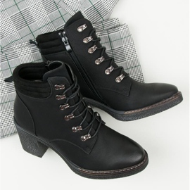 Seastar Bottines à lacets à talon le noir 10