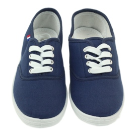 Baskets bleu marine American Club, baskets femme 4