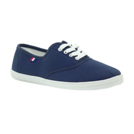 Baskets bleu marine American Club, baskets femme 1