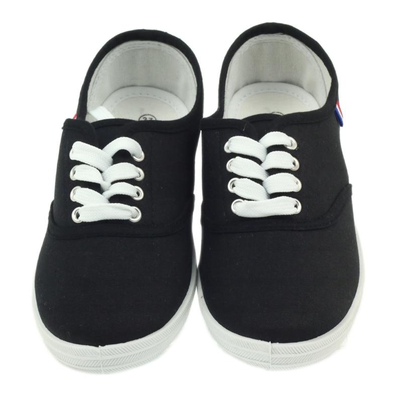 American Club baskets noires baskets pour femmes le noir 4