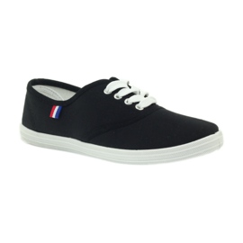 American Club baskets noires baskets pour femmes le noir 1