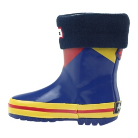 American Club Bottes en caoutchouc américaines avec une chaussette pour l'exposition rouge bleu jaune 2